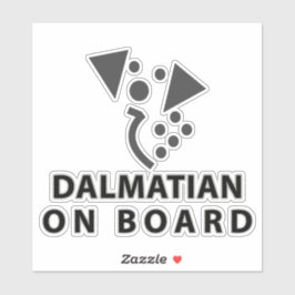 Dalmatian aan boord sticker
