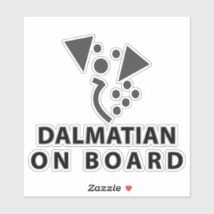 Dalmatian aan boord sticker