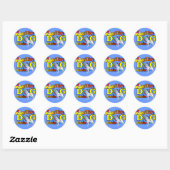 Dalmatian Agility Gifts Ronde Sticker (Vel)