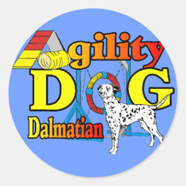 Dalmatian Agility Gifts Ronde Sticker
