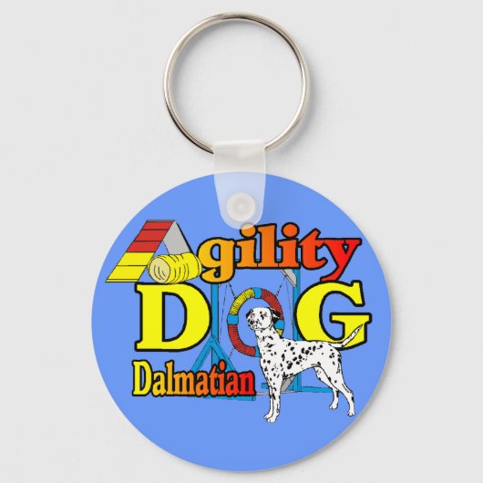Dalmatian Agility Gifts Sleutelhanger (Voorkant)