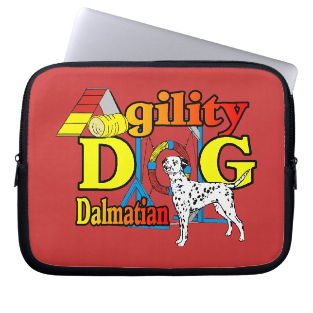 Dalmatian_Agility Laptop Sleeve (Voorkant)