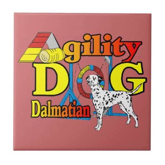 Dalmatian_Agility Tegeltje (Voorkant)