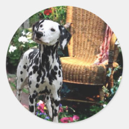 Dalmatian Art Gifts Ronde Sticker
