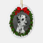 Dalmatian Art van Glenda S. Harlan Keramisch Ornament (Rechts)