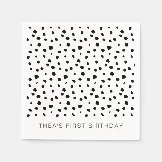 Dalmatian Birthday Napkins Servet (Voorkant)