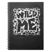 Dalmatian Black and White met Wild Me Notitieboek (Voorkant)