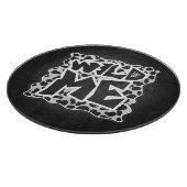 Dalmatian Black and White met Wild Me Snijplank (Hoek)