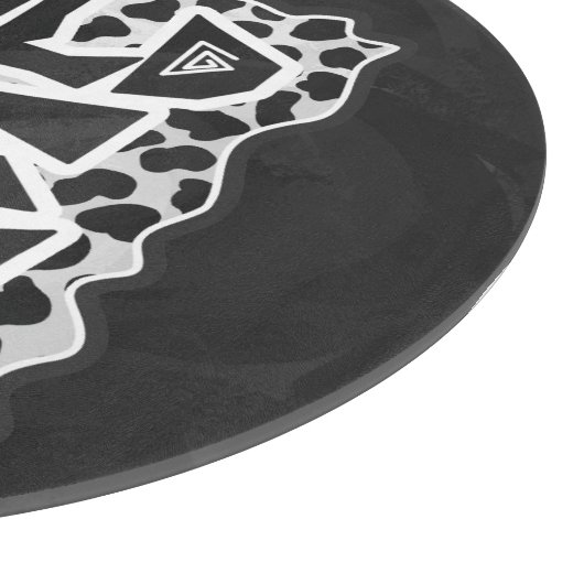 Dalmatian Black and White met Wild Me Snijplank (Hoek)