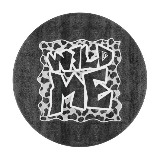 Dalmatian Black and White met Wild Me Snijplank (Voorkant)