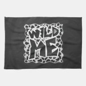 Dalmatian Black and White met Wild Me Theedoek (Horizontaal)