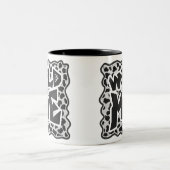 Dalmatian Black and White met Wild Me Tweekleurige Koffiemok (Center)