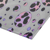 Dalmatian Black en Pink Polka Dot Print Snijplank (Hoek)