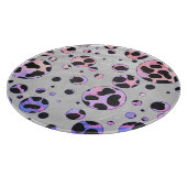 Dalmatian Black en Pink Polka Dot Print Snijplank (Hoek)