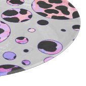 Dalmatian Black en Pink Polka Dot Print Snijplank (Hoek)