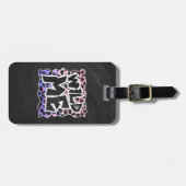 Dalmatian Black en Pink Wild Me Bagagelabel (Voorkant horizontaal)