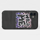Dalmatian Black en Pink Wild Me Case-Mate iPhone Case (Achterkant (horizontaal))