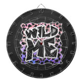 Dalmatian Black en Pink Wild Me Dartbord (Voorkant)