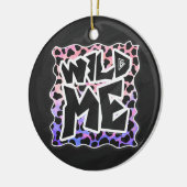 Dalmatian Black en Pink Wild Me Keramisch Ornament (Links)