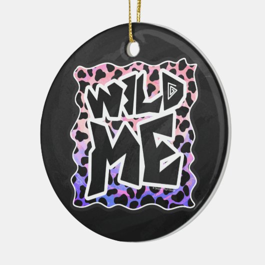 Dalmatian Black en Pink Wild Me Keramisch Ornament (Links)