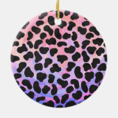 Dalmatian Black en Pink Wild Me Keramisch Ornament (Achterkant)