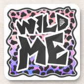 Dalmatian Black en Pink Wild Me Onderzetter (Voorkant)