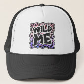 Dalmatian Black en Pink Wild Me Trucker Pet (Voorkant)