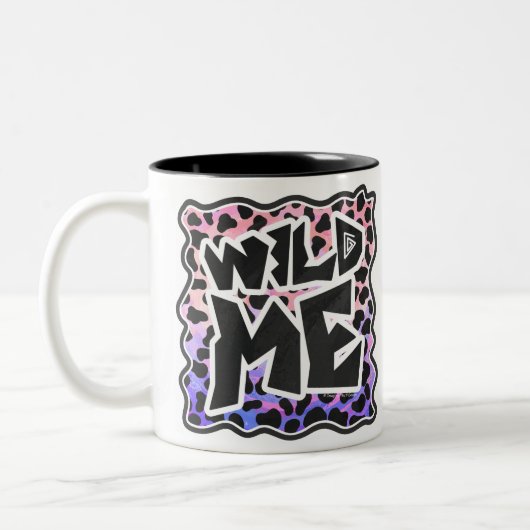 Dalmatian Black en Pink Wild Me Tweekleurige Koffiemok (Links)