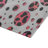 Dalmatian Black en Red met Polka Dots Snijplank (Hoek)