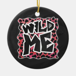 Dalmatian Black en Red met wilde mij Keramisch Ornament