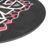 Dalmatian Black en Red met wilde mij Snijplank (Hoek)