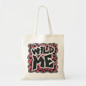 Dalmatian Black en Red met wilde mij Tote Bag (Voorkant)