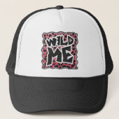 Dalmatian Black en Red met wilde mij Trucker Pet (Voorkant)