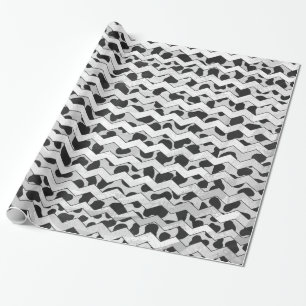 Dalmatian Black en White Chvron Cadeaupapier