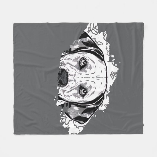 Dalmatian blanket fleece deken (Voorkant (Horizontaal))