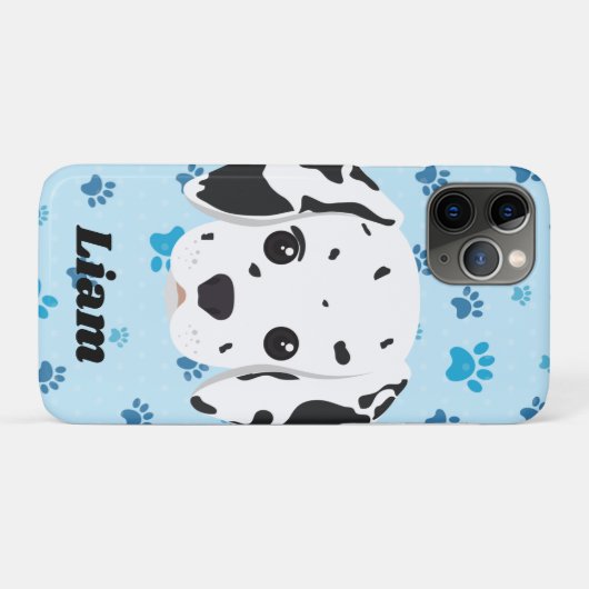 Dalmatian Blue Paw Print op maat Case-Mate iPhone Case (Achterkant (horizontaal))