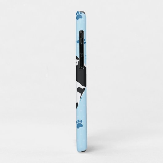 Dalmatian Blue Paw Print op maat Case-Mate iPhone Case (Achterkant/links)