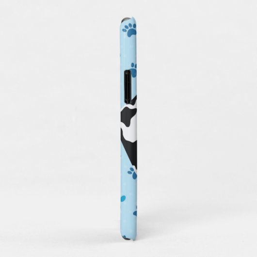 Dalmatian Blue Paw Print op maat Case-Mate iPhone Case (Achterkant/rechts)