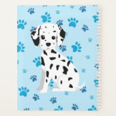 Dalmatian Blue Paw Print op maat Planner (Achterkant)