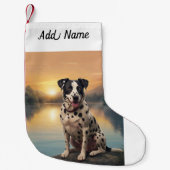 Dalmatian by Lake Kleine Kerstsok (Voorkant)