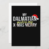 Dalmatian cadeau | Mijn Dalmatian maakt mijn Kerst Kaart (Voorkant / Achterkant)