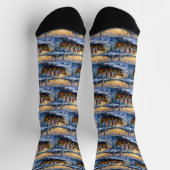 Dalmatian Christmas Boat Holiday Sokken (Top)