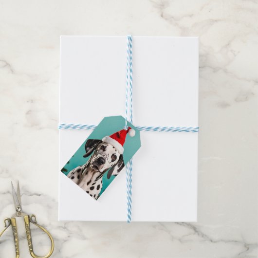 Dalmatian Christmas Cadeaulabel (Met Touw)
