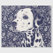 Dalmatian christmas cadeaupapier (Vlak)