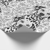 Dalmatian christmas cadeaupapier (Hoek)
