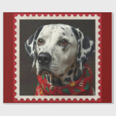 Dalmatian christmas cadeaupapier (Vlak)