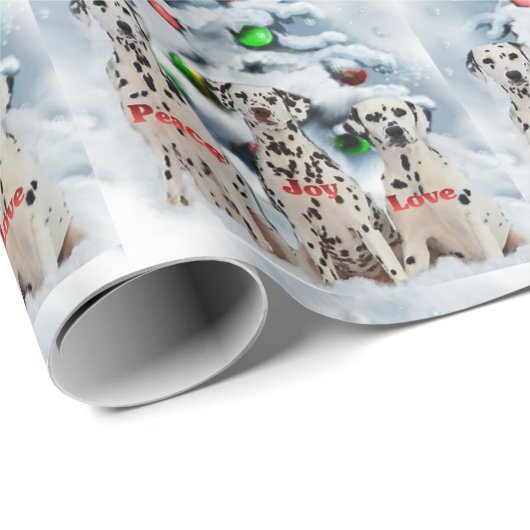 Dalmatian Christmas Cadeaupapier (Rol Hoek)