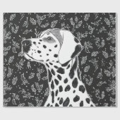 Dalmatian christmas cadeaupapier (Vlak)