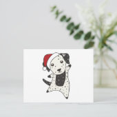 Dalmatian Christmas Dog Winter Animals Dogs Briefkaart (Staand voorkant)