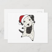 Dalmatian Christmas Dog Winter Animals Dogs Briefkaart (Voorkant / Achterkant)